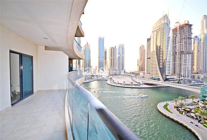 Apartment - 1 Bedroom - 1 Bathroom for rent in Time Place Tower - Dubai Marina - Dubai