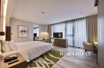 Room / Bedroom image for: Hotel  and  Hotel Apartment - 1 Bathroom for rent in Al Bandar Rotana - Creek - Baniyas Road - Deira - Dubai, Image 1