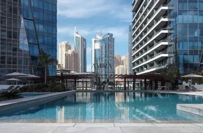 Apartment - 1 Bedroom - 2 Bathrooms for rent in Silverene Tower A - Silverene - Dubai Marina - Dubai