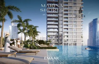 Apartment - 2 Bedrooms - 3 Bathrooms for sale in Marina Shores - Dubai Marina - Dubai