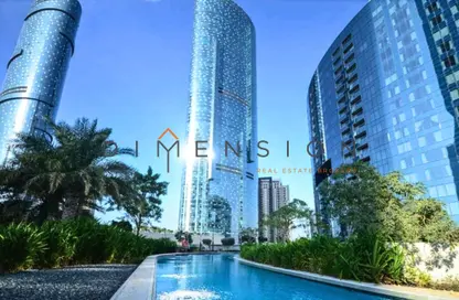Apartment - 2 Bedrooms - 1 Bathroom for rent in The Gate Tower 3 - Shams Abu Dhabi - Al Reem Island - Abu Dhabi