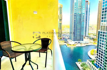 Apartment - 1 Bathroom for rent in Lake View Tower - JLT Cluster B - Jumeirah Lake Towers - Dubai