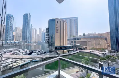 Apartment - 1 Bedroom - 2 Bathrooms for rent in Silverene Tower B - Silverene - Dubai Marina - Dubai