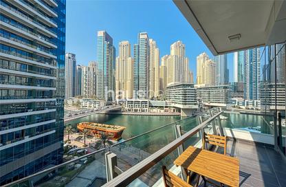 Apartment - 1 Bedroom - 2 Bathrooms for rent in Silverene Tower B - Silverene - Dubai Marina - Dubai