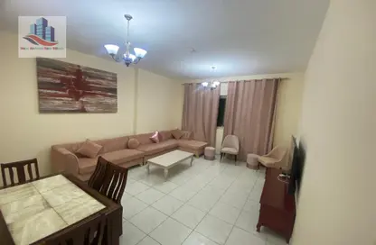 Living / Dining Room image for: Apartment - 2 Bathrooms for rent in New Al Taawun Road - Al Taawun - Sharjah, Image 1
