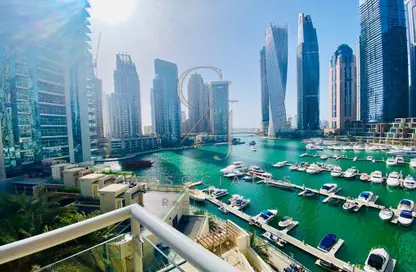 Apartment - 2 Bedrooms - 2 Bathrooms for rent in Al Habtoor Tower - Dubai Marina - Dubai