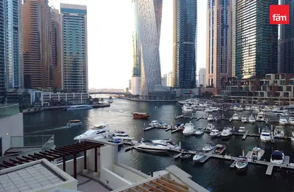 Apartment - 2 Bedrooms - 2 Bathrooms for rent in Al Habtoor Tower - Dubai Marina - Dubai