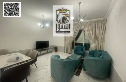 Apartment - 1 Bedroom - 2 Bathrooms for rent in Oasis Tower - Al Rashidiya 1 - Al Rashidiya - Ajman