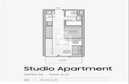 Apartment - 1 Bathroom for sale in The Community - Jumeirah Village Triangle - Dubai