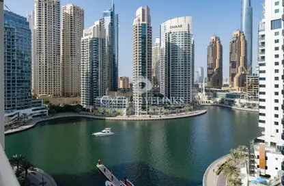 Apartment - 1 Bathroom for rent in Marina View Tower A - Marina View - Dubai Marina - Dubai