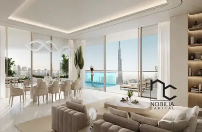 Apartment - 4 Bedrooms - 5 Bathrooms for sale in Fairmont Residences Solara Tower - Downtown Dubai - Dubai