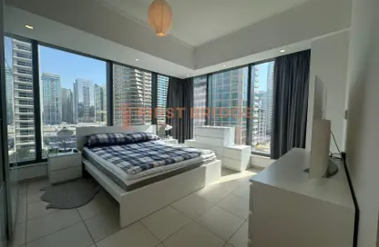 Apartment - 1 Bedroom - 2 Bathrooms for rent in Silverene Tower A - Silverene - Dubai Marina - Dubai