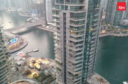 Apartment - 2 Bedrooms - 2 Bathrooms for rent in Al Habtoor Tower - Dubai Marina - Dubai