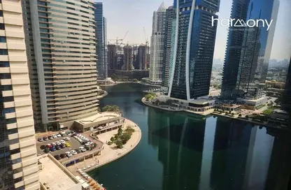 Apartment - 1 Bedroom - 2 Bathrooms for rent in Green Lakes Towers - JLT Cluster S - Jumeirah Lake Towers - Dubai