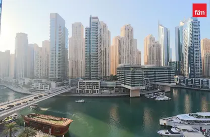 Apartment - 1 Bedroom - 2 Bathrooms for rent in Silverene Tower B - Silverene - Dubai Marina - Dubai