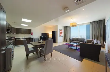 النزل و الشقق الفندقية - 2 غرف نوم - 2 حمامات للايجار في برج نسيمه - شارع الشيخ زايد - دبي