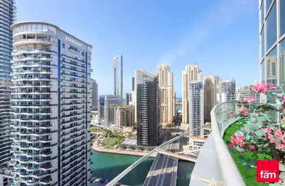 Apartment - 2 Bedrooms - 4 Bathrooms for sale in The Waves Tower A - The Waves - Dubai Marina - Dubai