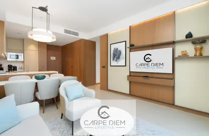 Living / Dining Room image for: Apartment - 2 Bedrooms - 2 Bathrooms for rent in The Address Residences Dubai Opera Tower 2 - The Address Residences Dubai Opera - Downtown Dubai - Dubai, Image 1