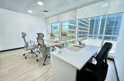 Office Space - Studio - 4 Bathrooms for rent in Hanging Garden Tower - Al Danah - Abu Dhabi