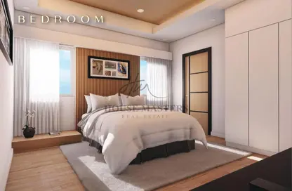 Room / Bedroom image for: Apartment - 1 Bedroom - 2 Bathrooms for sale in Garden Residences - Emirates City - Ajman, Image 1