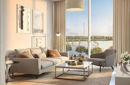 Living Room image for: Apartment - 3 Bedrooms - 4 Bathrooms for sale in Sobha Hartland Waves Opulence - Nad Al Sheba 1 - Nad Al Sheba - Dubai, Image 1
