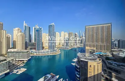 Apartment - 1 Bedroom - 2 Bathrooms for rent in Silverene Tower B - Silverene - Dubai Marina - Dubai