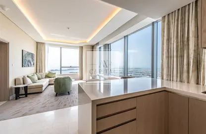 Apartment - 1 Bedroom - 2 Bathrooms for rent in The Palm Tower - Palm Jumeirah - Dubai